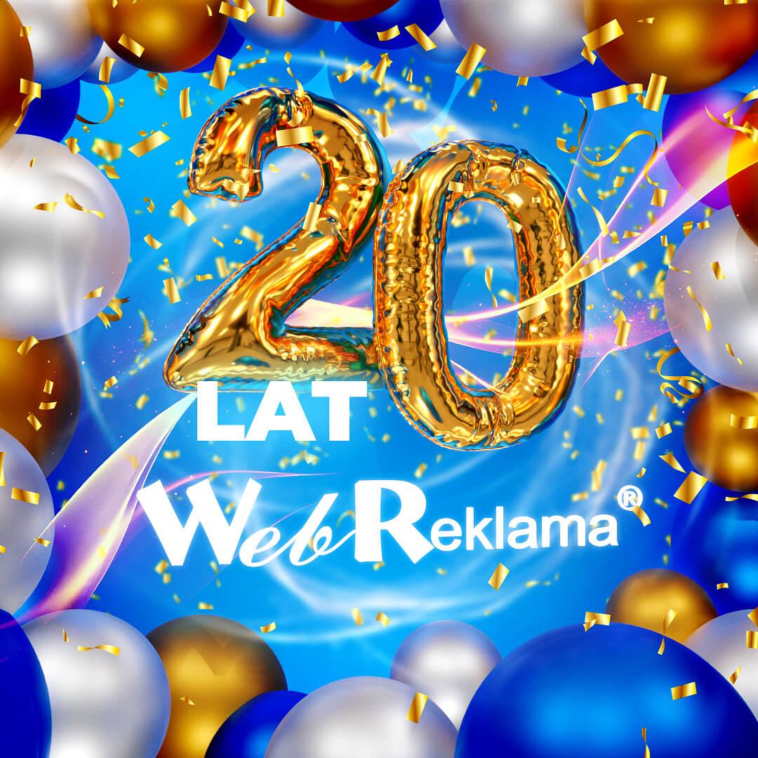 Kartka urodzinowa na 20 lat WebReklamy